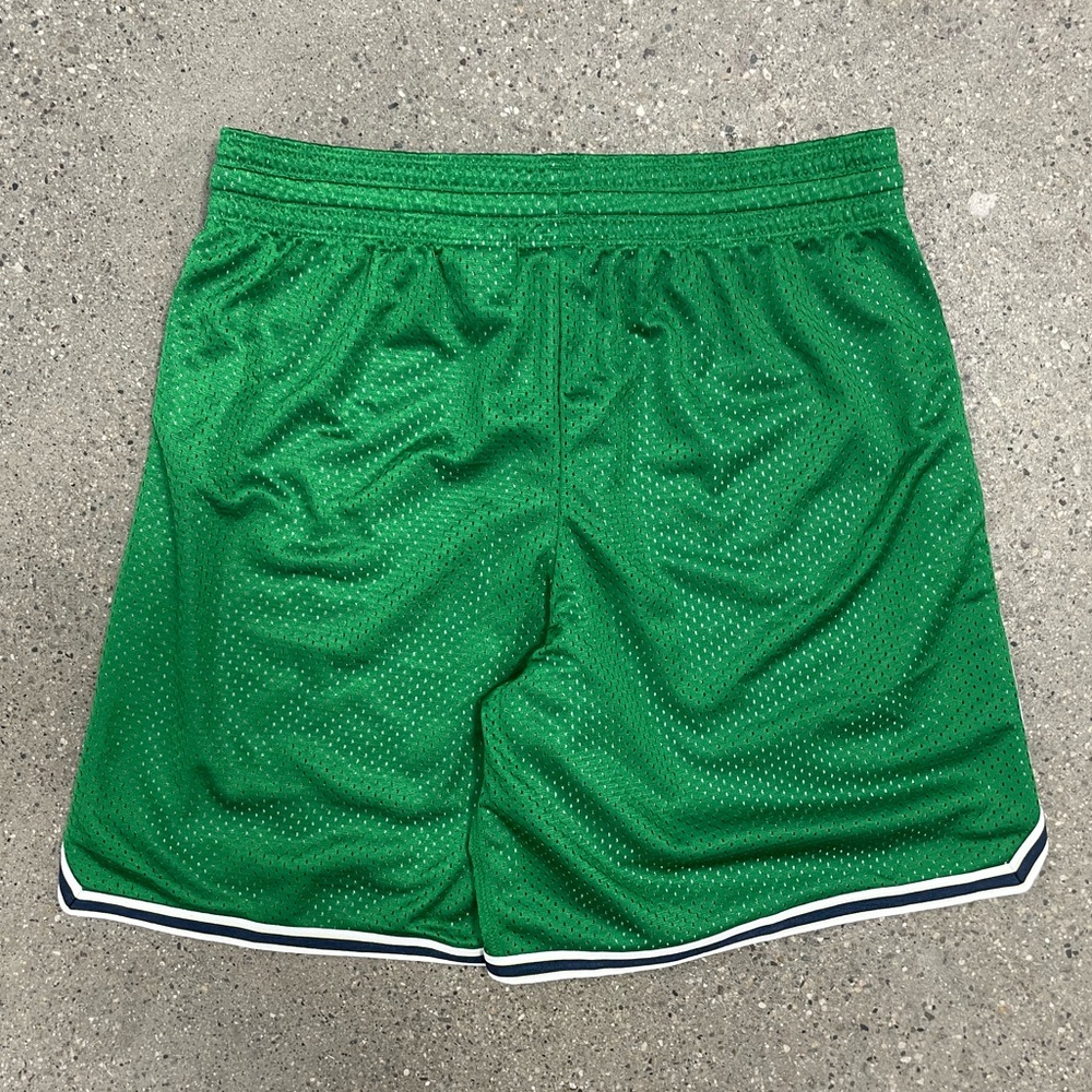 Super Rare Vintage 90s Nike America Soccer Shorts Green Satin Silky Glanz Small - Picture 5 of 9